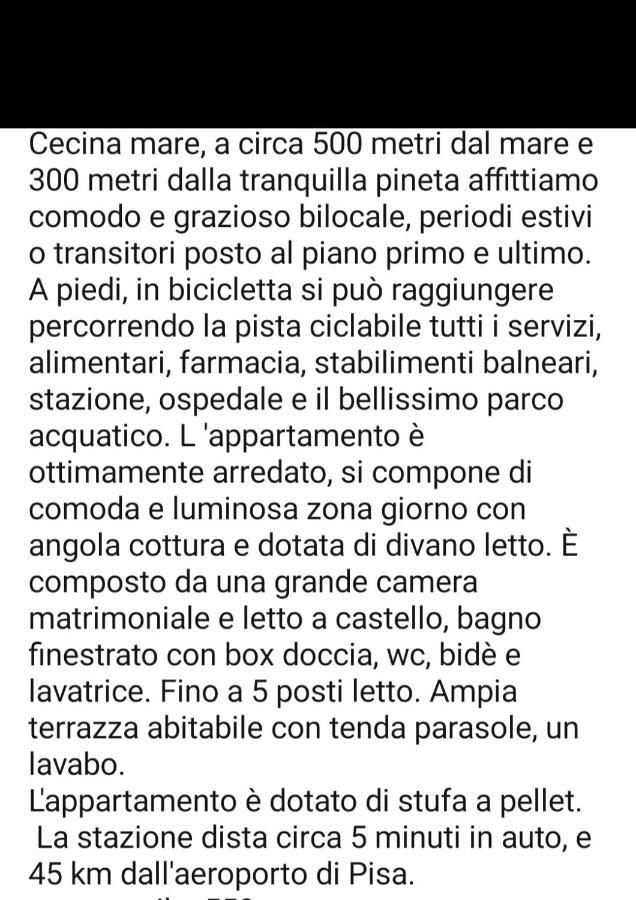 Appartamento Il Bucaniere A Marina Di Cecina Buitenkant foto
